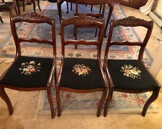 needle point chairs