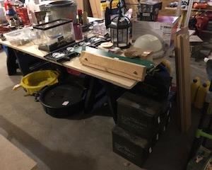 Outdoor toys, battery operated Jeep, etc