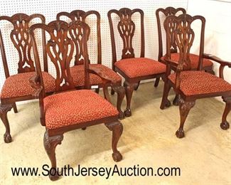  BEAUTIFUL Set of 6 “Maitland Smith Furniture” SOLID Mahogany Chippendale Style Dining Room Chairs

Auction Estimate $600-$1200 – Located Inside 