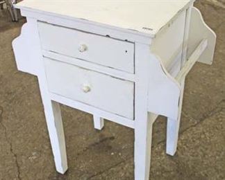  Painted White 2 Drawer Stand with Towel Bars

Auction Estimate $100-$200 – Located Inside 