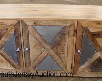  Industrial Style Wood 3 Door Cabinet with Metal and Wood “X” Decorative Doors

Auction Estimate $200-$400 – Located Inside 