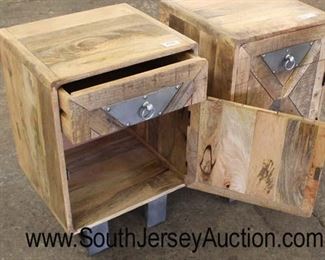  PAIR of Industrial Style 1 Drawer 1 Door Night Stands with Metal and Wood “X” Decorative Door

Auction Estimate $100-$300 – Located Inside 