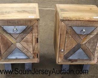  PAIR of Industrial Style 1 Drawer 1 Door Night Stands with Metal and Wood “X” Decorative Door

Auction Estimate $100-$300 – Located Inside 