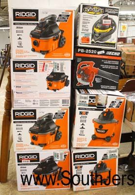  Large Selection “Ridgid and Stinger” Portable Shop Vacs in Boxes and Different Sizes and HP

Auction Estimate $50-$200 each – Located Inside 
