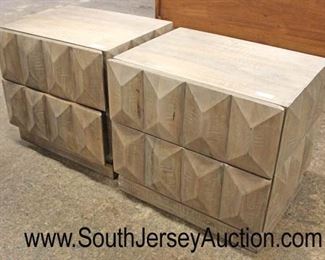  PAIR of Diamond Decorative Style 2 Drawer Reclaim Wood Style Night Stands

Auction Estimate $100-$300 – Located Inside 