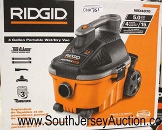  Large Selection “Ridgid and Stinger” Portable Shop Vacs in Boxes and Different Sizes and HP

Auction Estimate $50-$200 each – Located Inside 