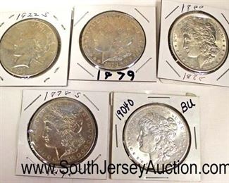 Selection of Silver Morgan and Peace Dollars

Auction Estimate $20-$50 each – Located Glassware 