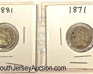  2 Silver .03 Cent Pieces

Auction Estimate $10-$20 – Located Glassware 