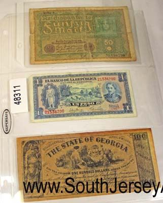  Selection of Foreign Paper Money

Auction Estimate $5-$10 – Located Glassware 