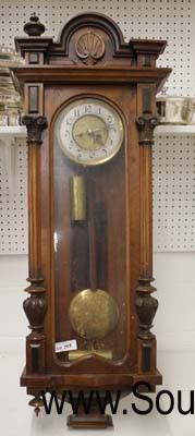  ANTIQUE Walnut Gustav Becker Style Victorian Wall Clock

Auction Estimate $100-$300 – Located Glassware 