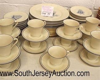  65 Piece “Lenox Special” Ship Dinnerware Set with 8 Additional Ship Plates with Gold Trim

Auction Estimate $100-$300 – Located Glassware 