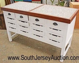  Marble Top Country Farm Style 16 Drawer Kitchen Island Buffet

Auction Estimate $300-$600 – Located Inside 