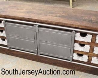  Industrial Style Wood and Metal 2 Sliding Door 12 Drawer Media Cabinet

Auction Estimate $200-$400 – Located Inside 