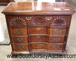  SOLID Mahogany “American Drew Furniture” Bracket Foot Shell Carved 3 Drawer Bachelor Chest

Auction Estimate $100-$300 – Located Inside 