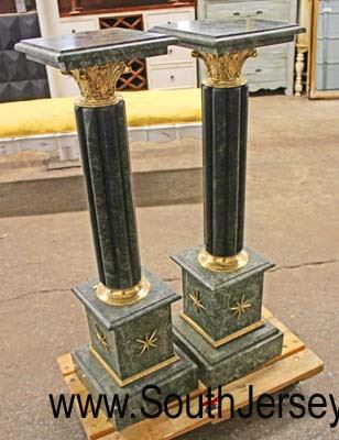  PAIR of Green Marble Pedestals with Applied Bronze

Auction Estimate $200-$400 –Located Inside 