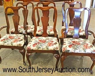  8 Piece “American Drew Furniture” SOLID Cherry Queen Anne Dining Room Set -Table has 2 Leaves

Auction Estimate $300-$600 – Located Inside 