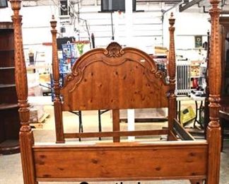  Knotty Pine Traditional Style Shell Carved 4 Poster King Size Bed

Auction Estimate $200-$400 – Located Inside 