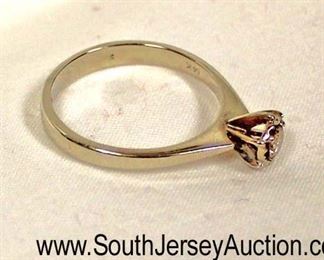  14 Karat White Gold Diamond Ladies Ring

Auction Estimate $200-$400 – Located Glassware 