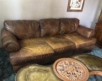 Leather sofa