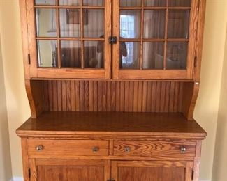 Step-back Pine wood cupboard Circa 1900