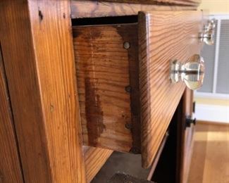 Step-back Pine wood cupboard Circa 1900
