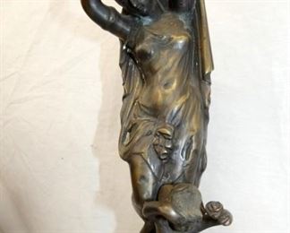 VIEW 2 CLOSEUP BRONZE 15IN STATUE 