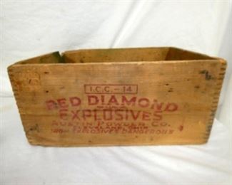 RED DIAMOND EXPLOSIVES BOX 