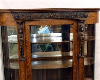 VIEW 2 TOP W/ CARVINGS AND MIRROR BACK 