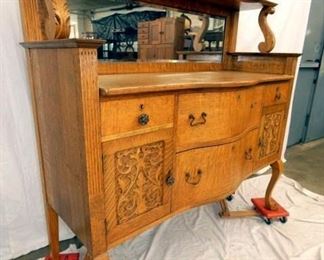 VIEW 2 W/ CARVED DOORS,CLAW FEET 