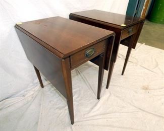 VIEW 2 LEFTSIDE MATCHING DROPLEAF CRAFTIQUE TABLES 