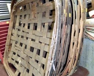 SEV. EARLY TOBACCO BASKETS 