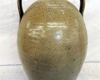 3G. SIGNED JM HAYS SALT GLAZE JUG 