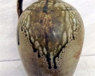 2G. SIGNED JM HAYS JUG W/ DRIPS 