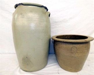 5G. NC SALT GLAZE POTTERY JAR 