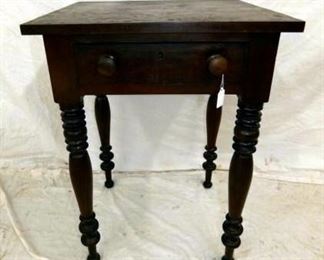 EARLY 1900'S PRIM. 1 DRAWER STAND 