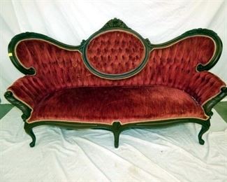 WALNUT VICTORIAN SOFA-VERY NICE 