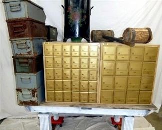 VIEW 2 TOTAL OF 4 POSTAL BOXES 