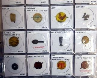 1870-1930 100PC. COLLECTION HIGH POINT TOBACCO TAGS 