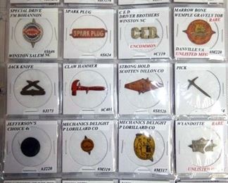 VIEW 4 SEV. EMB. TOBACCO TAGS 