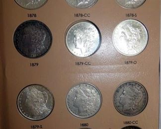 VIEW 2 1878-1881 MORGANS W/ CARSON CITIES 