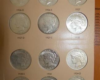 VIEW 3 1926 D - 1935 S PEACE DOLLARS 