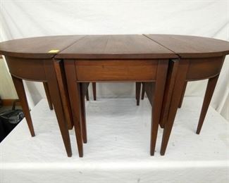 1949 3PC. SOLID MAH. SAMPLE TABLES 