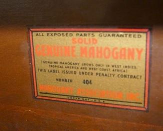 VIEW 5 W/ ORIG. MAH. TAG 