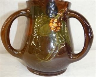 EARLY LOUWELLSA 2 HANDLE VASE 