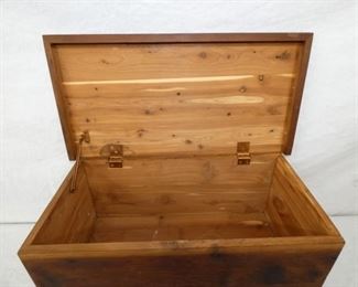 VIEW 2 INSIDE CEDAR DOCUMENT CHEST 