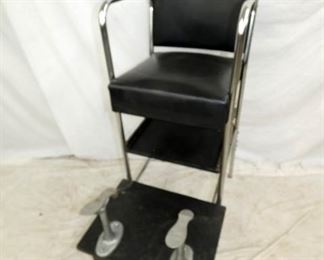 UNUSUAL SHOE SHINE STAND 