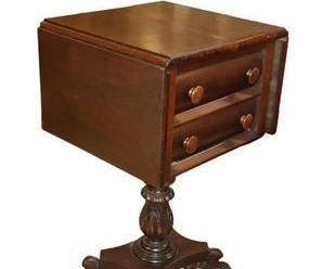 empire 2 drawer stand with drop leaves