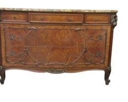 French marble top dresser