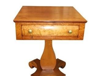 Antique maple one drawer stand
