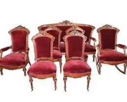 7 piece Victorian parlor set